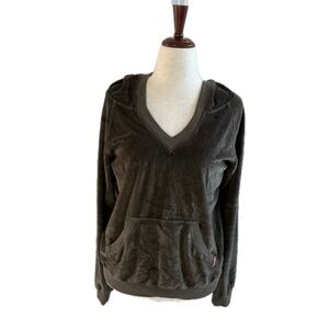 Hard Tail | Brownish/ Green Velvet Hoodie | L | Very Good Condition